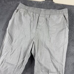 Carbon2Cobalt Pants Mens XL Gray Stretch Chino Elastic Waist Travel Lightweight